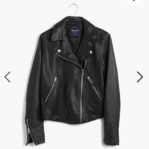 Madewell Washed Leather Motorcycle Jacket